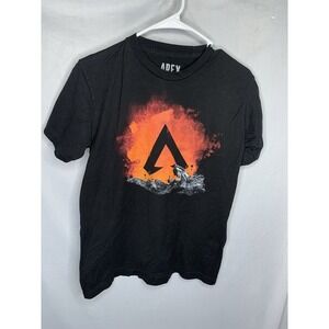 Apex Legends Adult Black Graphic  T-Shirt Game Logo Medium Loot Crate